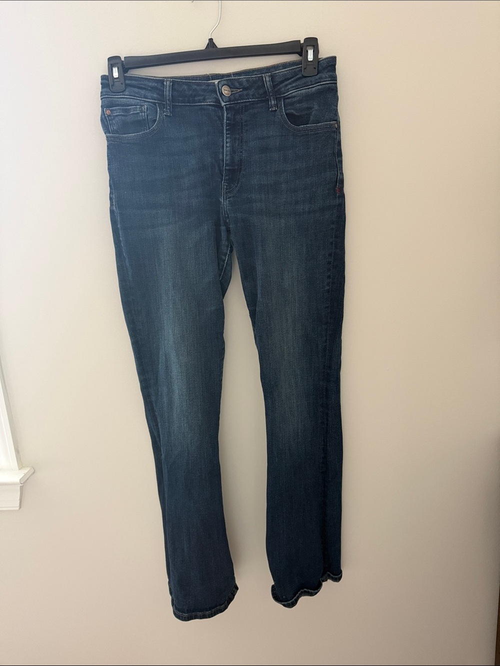 Warp + Weft Women's Skinny Jeans in Dark Blue